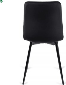 szett étkezőasztal HARRY 102-142 cm craft tölgy/fekete és 6 szék PERU fekete