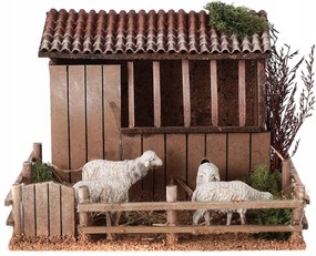 Figurák Bárány Figurák Mozgatható Betlehem Karám 23x20x14,5CM 220V