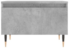 2 db betonszürke szerelt fa dohányzóasztal 50 x 46 x 35 cm