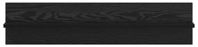 Falpolcok polcokkal 2 pcs Musta tammi 80 x 11.5 x 18 cm Faanyag