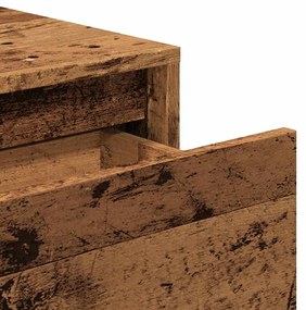 szürke sonoma szerelt fa tálalóasztal 100x35x76,5 cm