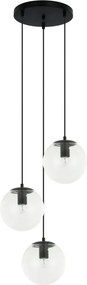 Italux Sarpo PND-58867-3S-BK Függőlámpa 3x40W/E27 IP20