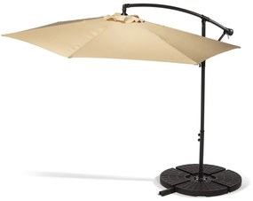 Happy Sun bézs napernyő talapzat nélkül, ø 300 cm - Bonami Essentials