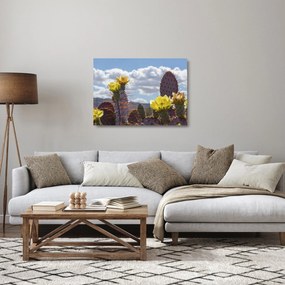 Fügekaktusz képe (üvegen) (70x50 cm)