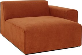 Sting narancssárga kordbársony kanapé modul, jobb oldali - Scandic