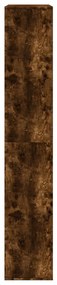 füstös tölgy színű szerelt fa térelválasztó 100 x 33 x 187,5 cm