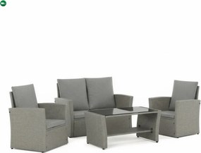 Kerti ülőgarnitúra, polyrattan, szürke, AZS-A1523 GREY