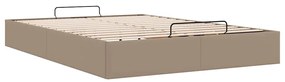 Ottomán ágykeret matrac nélkül cappucino 140x200 cm műbőr