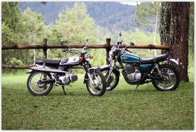 Poszterek 120x80 Klasszikus motorkerékpár Motor