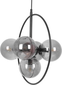KAJA K-3836 MEGAN Fekete Színű Függeszték 5xE14 10W IP20