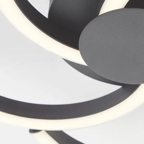 Brilliant - LED Mennyezeti lámpa FICO LED/22W/230V átm. 34 cm fekete