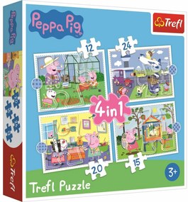 Trefl Puzzle Peppa Malac: Ünnepi emlékek, 4in1