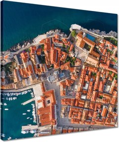 Vászonkép 40x40 Dubrovnik madártávlatból