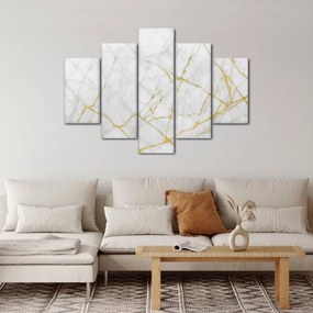Kép - fehér-arany márvány (150x105 cm)