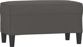 vidaXL szürke műbőr pad 70 x 35 x 41 cm