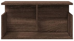barna tölgy színű szerelt fa faliszekrény 60 x 20 x 30 cm