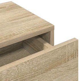 Falipolc fiókokkal sonoma tölgy 100x36x19 cm műszaki fa