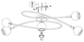 Eglo 94251 - LED Spotlámpa LOCANDA 5xGU10-LED/3W/230V