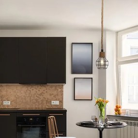 Csillár zsinóron 1xE27/60W/230V átm. 15 cm