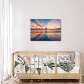 Nap sugarak képe Dayton Beach felett (üvegen) (70x50 cm)