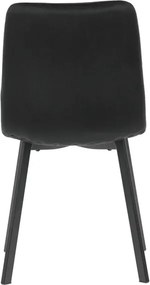 Étkezőszék, fekete, bársony szövet, DCL-973 BK4