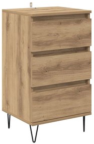 Széf fiókkal Artisan tölgy 40 x 35 x 70 cm Műszaki fa és vas