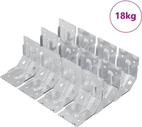 vidaXL Konzol 212 pcs Horganyzott 106 x 55 x 1,5mm Acél