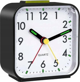 Csendes Ébresztőóra Klasszikus Óra Hagyományos Analóg Hangos Négyzet Riasztás