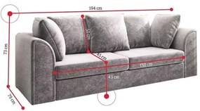 CLOE 3+2 Személyes Design Kanapé
