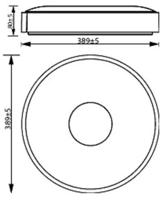 Philips - LED Dimmelhető mennyezeti lámpa COINER LED/24W/230V 4000K fehér