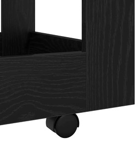 Íróasztali Kocsi Fekete tölgy 60 x 45 x 60 cm Faanyag