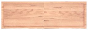 világosbarna kezelt tömör tölgyfa fali polc 160 x 50 x (2-4) cm