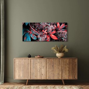 Absztrakt képek egzotikus virágok (120x50 cm)