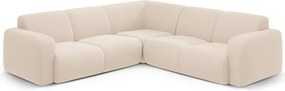 Bézs buklé sarokkanapé (variálható-L alakú) Molino – Micadoni Home