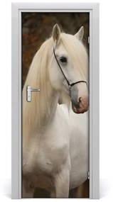 Ajtó méretű poszter fehér Ló 85x205 cm