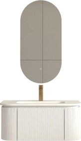 AREZZO design SIERRA 80 cm-es alsószekrény 1 fiók, 2 ajtó, matt fehér