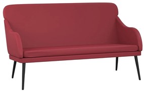 bordó műbőr pad 110 x 76 x 80 cm