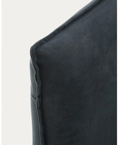 Antracitszürke kárpitozott franciaágy 160x200 cm Jaira – Kave Home