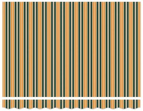 Kézi Kihúzható Napellenző Zöld és Sárga 300x250 cm