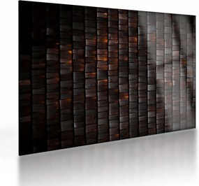 Modern absztrakt kép (üvegen) (70x50 cm)