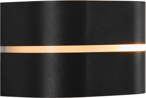NORDLUX 2418311003 SIBELIS Modern Kültéri Fali Lámpa Fekete E27 IP44