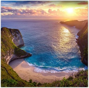 Poszterek 70x70 Naplemente a tengerparton