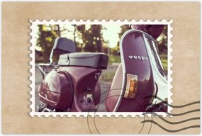 Poszterek 90x60 Vintage photo Vespa