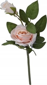 Rózsa j. rózsaszín rügyekkel a szárán 48cm Gyönyörű