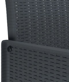 Kert étkező szett 11 pcs Antracit Polt rattan