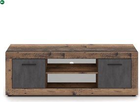 BLAGO RTV szekrény 140 cm – sötét tölgy/grafit
