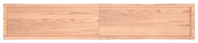 világosbarna kezelt tömör asztallap 220x40x(2-6) cm