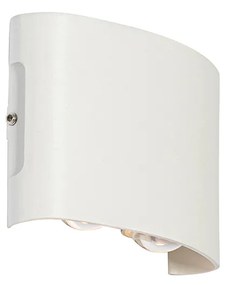 Kültéri fali lámpa fehér LED-del 4-lámpás IP54 - Silly
