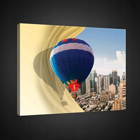 VĂĄszonkĂ©p 60x40 LĂ©ggömb VĂĄros FelhĆk RepĂŒlĂ©s Ălom SzabadsĂĄg Urbanizmus