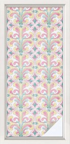 Öntapadós szélvédő furnér Adatvédelem Virágos szimmetria 50x116